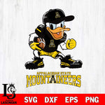 Appalachian State Mountaineers Donal Duck Disney, Svg Eps Dxf Png File, Digital Download