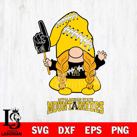 Appalachian State Mountaineers Gnomes Fan Svg Eps Dxf Png File, Digital Download, Instant Download