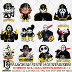 Appalachian State Mountaineers Halloween Bundle 12 SVG Svg Eps Dxf Png File, NCAA bundle svg, Digital Download, Instant Download