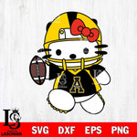 Appalachian State Mountaineers Hello Kitty sport 11 Svg Eps Dxf Png File, NCAA svg, Digital Download, Instant Download