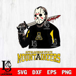 Appalachian State Mountaineers Jason Voorhees 11 Svg Eps Dxf Png File, Digital Download