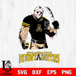 Appalachian State Mountaineers Jason Voorhees Svg Eps Dxf Png File, Digital Download