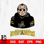 Appalachian State Mountaineers Jason Voorhees 4 Svg Eps Dxf Png File, Digital Download