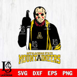 Appalachian State Mountaineers Jason Voorhees 6 Svg Eps Dxf Png File, Digital Download