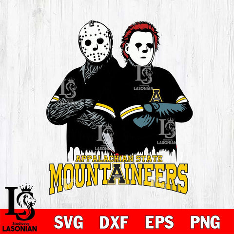 Appalachian State Mountaineers Jason Voorhees 8 Svg Eps Dxf Png File, Digital Download