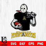 Appalachian State Mountaineers Jason Voorhees 9 Svg Eps Dxf Png File, Digital Download