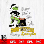 Appalachian State Mountaineers Merry kissmyass grinch Svg Eps Dxf Png File,NCAA Svg Files,Digital Download,Sublimation,Instant Download