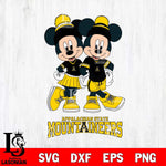 Appalachian State Mountaineers Mickey And Minnie Mouse Football Svg Eps Dxf Png File, NCAA svg , File Cut , Digital Download , Instant Download, Cut Svg Files