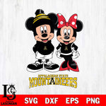 Appalachian State Mountaineers Mickey Minnie Mouse Cute Football Svg Eps Dxf Png File, NCAA svg , File Cut , Digital Download , Instant Download, Cut Svg Files