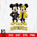 Appalachian State Mountaineers Mickey Minnie Mouse Football Svg Eps Dxf Png File, NCAA svg , File Cut , Digital Download , Instant Download, Cut Svg Files