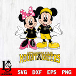 Appalachian State Mountaineers Mickey Minnie Mouse Sport Svg Eps Dxf Png File, NCAA svg , File Cut , Digital Download , Instant Download, Cut Svg Files