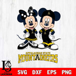 Appalachian State Mountaineers Mickey Minnie Mouse rugby ball Svg Eps Dxf Png File, NCAA svg , File Cut , Digital Download , Instant Download, Cut Svg Files