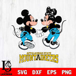 Appalachian State Mountaineers Mickey Minnie Valentine Rugby Svg Eps Dxf Png File, Digital Download ,Instant Download, Cricut File