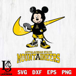 Appalachian State Mountaineers Mikey Mouse Disney NIKE, Svg Eps Dxf Png File, Digital Download