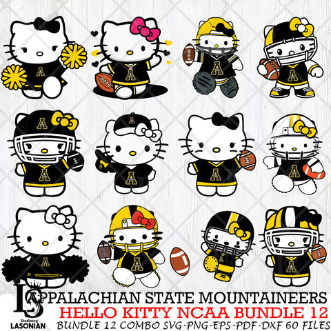 Appalachian State Mountaineers NCAA Bundle 12 Svg Eps Dxf Png File, NCAA svg, Digital Download, Instant Download