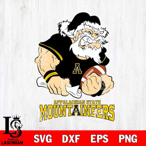 Appalachian State Mountaineers Santa Claus Angry Svg dxf eps png pdf file,NCAA svg,Digital Download,Cricut file