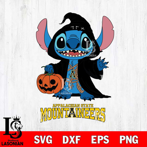 Appalachian State Mountaineers Stitch Horror Svg Eps Dxf Png File, NCAA svg, Digital Download, Instant Download