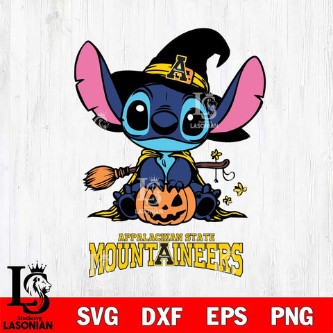 Appalachian State Mountaineers Stitch witch Svg Eps Dxf Png File, NCAA svg, Digital Download, Instant Download