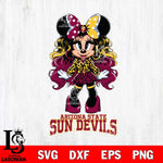 Arizona State Sun Devils Beauty Minnie Mouse Svg Eps Dxf Png File, Digital Download, Instant Download