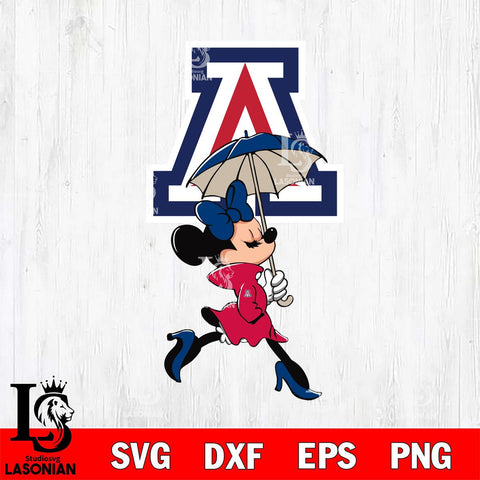 Arizona Wildcats Fancy Minnie Svg Eps Dxf Png File, Digital Download, Instant Download