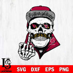 Arizona Cardinals Badass Skull PNG SVG