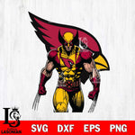 Arizona Cardinals Badass Wolverine Svg Eps Dxf Png File, Digital Download, Instant Download