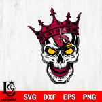 Arizona Cardinals Badass king Skull SVG