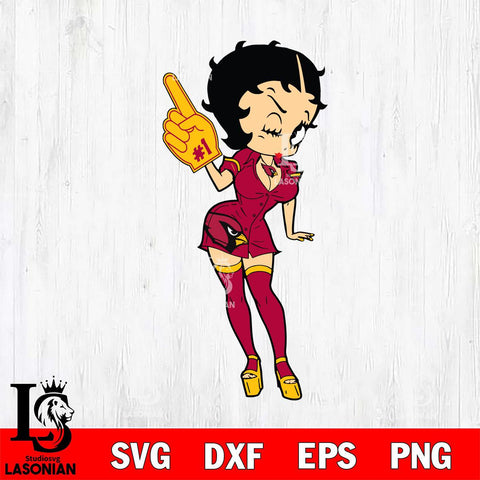 Arizona Cardinals Betty Boop Cheering Svg Eps Dxf Png File, Digital Download, Instant Download