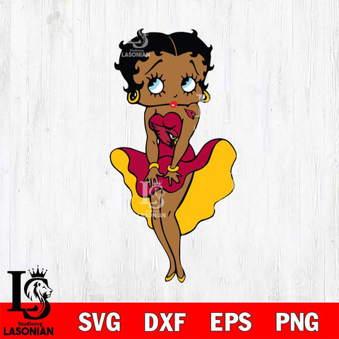 Arizona Cardinals Betty Boop Sexy Cheering SVG Svg Eps Dxf Png File, Digital Download, Instant Download