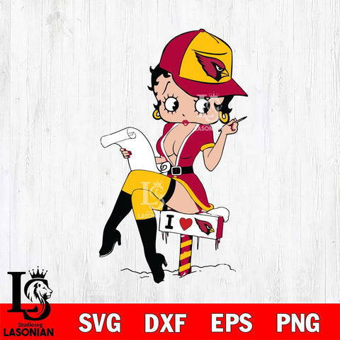 Arizona Cardinals Betty Boop Sexy Fan Svg Eps Dxf Png File, Digital Download, Instant Download