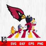 Arizona Cardinals Bluey 6 NFL Svg Eps Dxf Png File, Digital Download, Instant Download