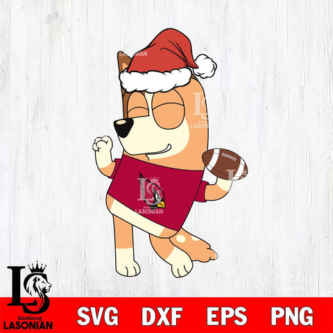 Arizona Cardinals Bluey Chilli Christmas Svg Eps Dxf Png File, Digital Download, Instant Download