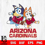 Arizona Cardinals Bluey Chilli NFL Svg Eps Dxf Png File, Digital Download, Instant Download