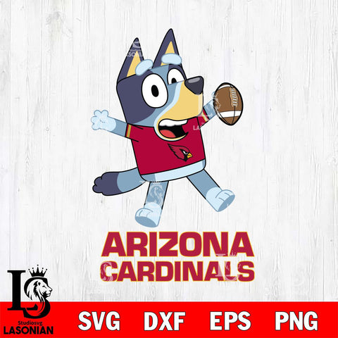 Arizona Cardinals Bluey Sport Football Cricut Files,Bluey Svg file,Digital Download ,Instant Download