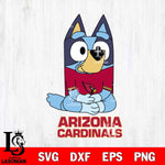 Arizona Cardinals Bluey Styles Football Cricut Files,Bluey Svg file,Digital Download ,Instant Download