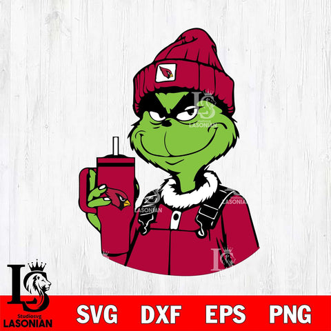 Arizona Cardinals Boujee Grinch 2 Svg Eps Dxf Png File, Digital Download, Instant Download