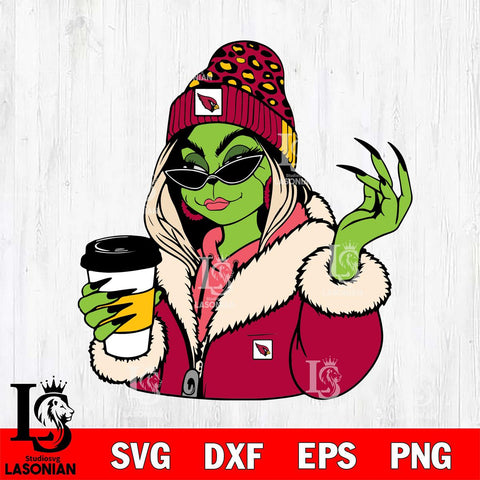 Arizona Cardinals Boujee Grinch 9 Svg Eps Dxf Png File, Digital Download, Instant Download