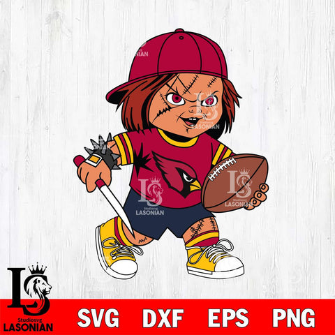 Arizona Cardinals Chucky Horror 10 Svg Eps Dxf Png File, NFL svg, Digital Download, Instant Download