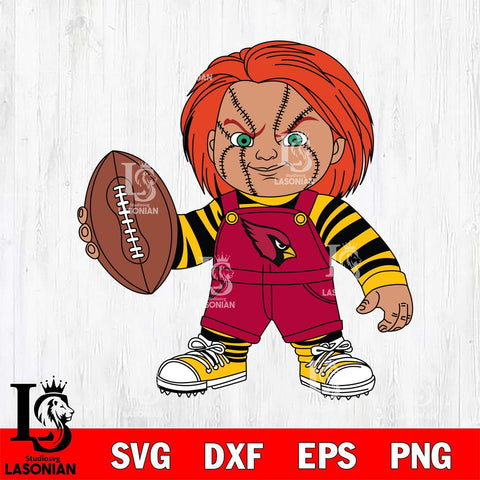 Arizona Cardinals Chucky Horror 12 Svg Eps Dxf Png File, NFL svg, Digital Download, Instant Download