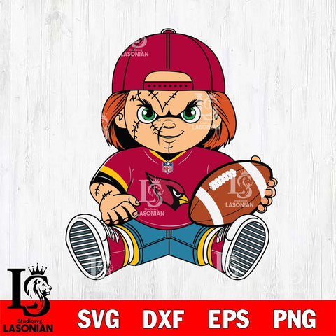 Arizona Cardinals Chucky Horror 3 Svg Eps Dxf Png File, NFL svg, Digital Download, Instant Download