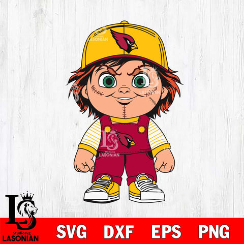 Arizona Cardinals Chucky Horror Svg Eps Dxf Png File, NFL svg, Digital Download, Instant Download