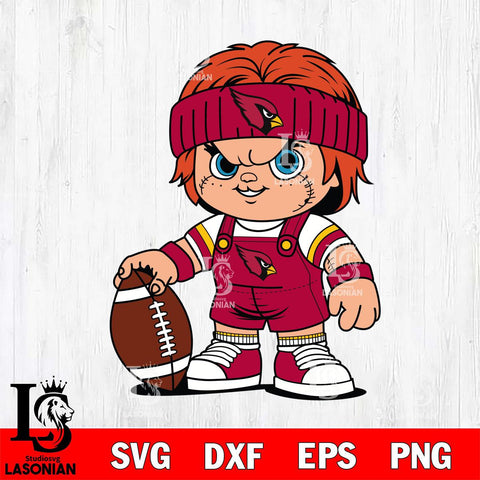 Arizona Cardinals Chucky Horror 5 Svg Eps Dxf Png File, NFL svg, Digital Download, Instant Download