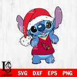 Arizona Cardinals Cute Stitch Christmas Svg Eps Dxf Png File, Digital Download, Instant Download