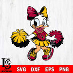 Arizona Cardinals Daisy Duck Cheerleader Svg Eps Dxf Png File, Digital Download, Instant Download