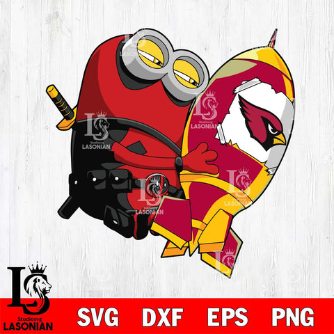 Arizona Cardinals Deadpool Minion Marvel Svg Eps Dxf Png File, Digital Download, Instant Download