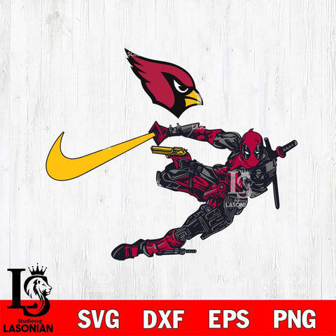 Arizona Cardinals Deadpool Nike Svg Eps Dxf Png File, Digital Download, Instant Download