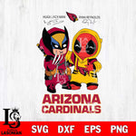 Arizona Cardinals Deadpool X Wolverine Funny Svg Eps Dxf Png File, Digital Download, Instant Download