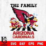 Arizona Cardinals Family Bluey Christmas Svg Eps Dxf Png File, Digital Download