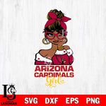 Arizona Cardinals Fan Girl Svg Eps Dxf Png File, Digital Download, Instant Download