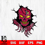 Arizona Cardinals Ferocious Skull SVG